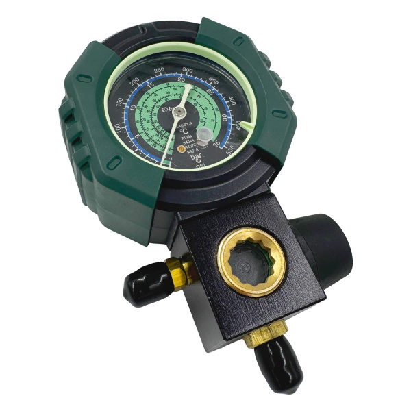 Манометрический коллектор BC-M1 (R134a; R404A; R407C, R507A, 1 вентильный, смотровое стекло, манометр 68мм; без шлангов)