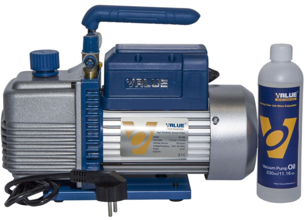 Вакуумный насос Value VE135N (1ст., 100 л/мин, 20 Па, 8.0 кг)