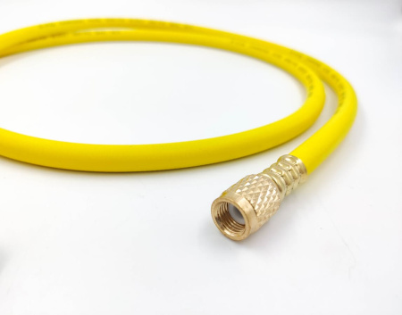 Шланг заправочный с вентилем DSZH CT-360-RYB-HV 1.5м, 1/4" SAE, до 55 Bar