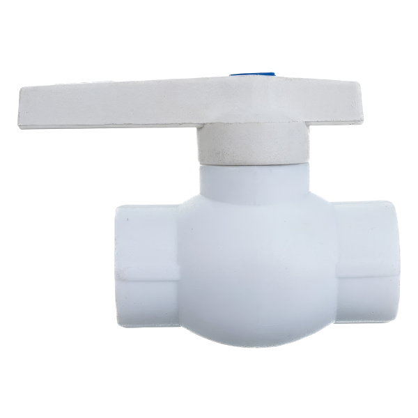 Кран Valfex шаровой 20мм белый, ЛАТУННЫЙ ШАР