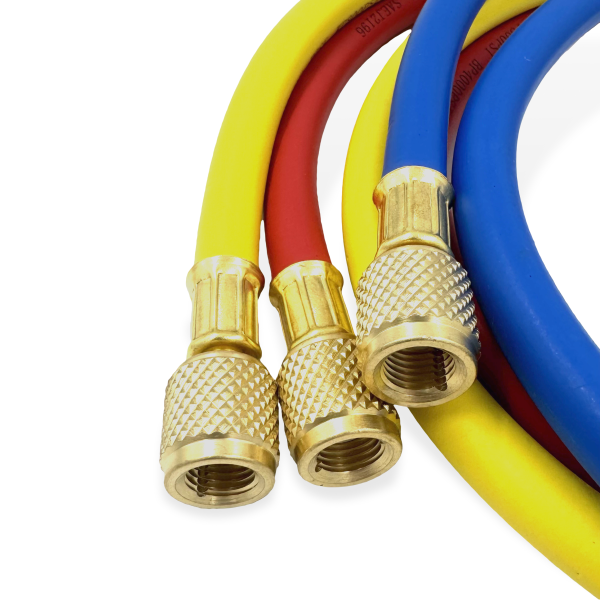 Заправочные шланги VALUE VRP-U-RYB R-410 (1.5m) набор 3шт, до 55 Bar