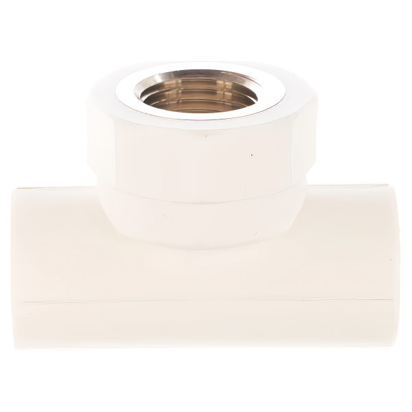 Тройник переходной Valfex с внутренней резьбой 25х3/4"х25 белый