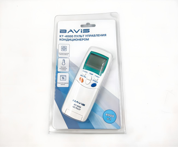 BAVIS KT-4000 (4000 в 1) универсальный ПДУ для кондиционеров