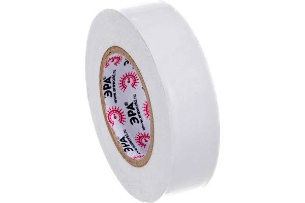 Изолента ПВХ Эра 19мм х 20м, белая