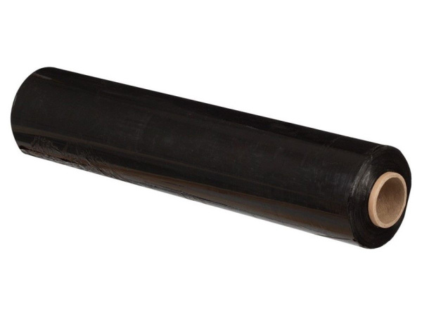 Упаковочная стрейч пленка черная 500мм; 2кг нетто; 20мкм