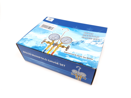 Манометрическая станция FavorCool CT-536G - R22/134/404/410; 2 вентильный, шланги 0,9м SAE 1/4"