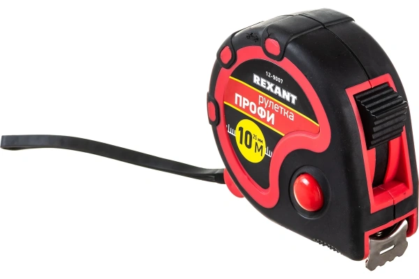 Рулетка "Профи" прорезиненный корпус 10м*25мм Rexant