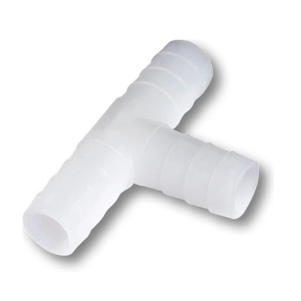 Тройник "T" образный (D16mm, дренажный) (белый)