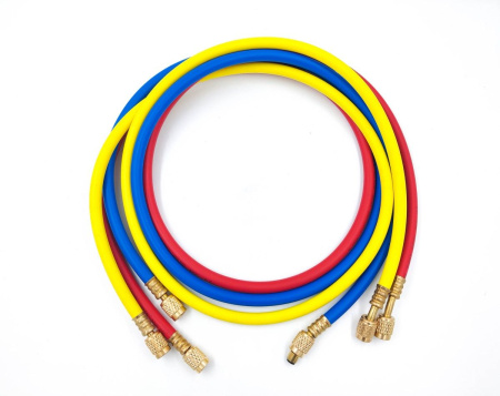 Шланг заправочный DSZH - 360-RYB-P - 1.5м, 1/4" SAE, до 41 Bar