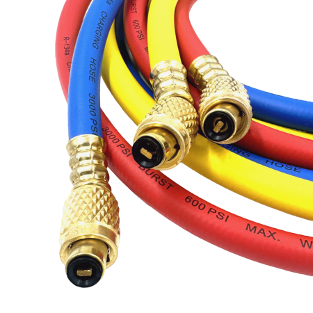 Заправочные шланги DSZH-372-RYB-P набор 3шт по 1.8м, 1/4" SAE, до 41 бар