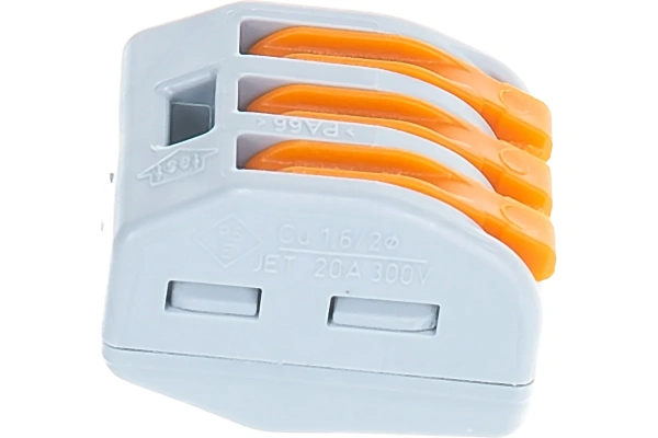 Соединительная клемма WAGO 222-413 (б/пасты на 3 провода)