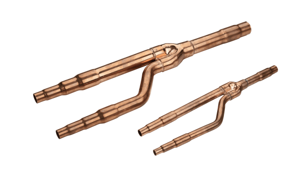 Рефнет-разветвитель 22Т (газ A: 3/4", 5/8", 1/2"; BC: 5/8", 1/2"; жидк. ABC: 3/8", 1/4")