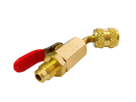 Вентиль-адаптер DSZH BC-453 штуцер 1/4" - гайка 5/16", угол 45°