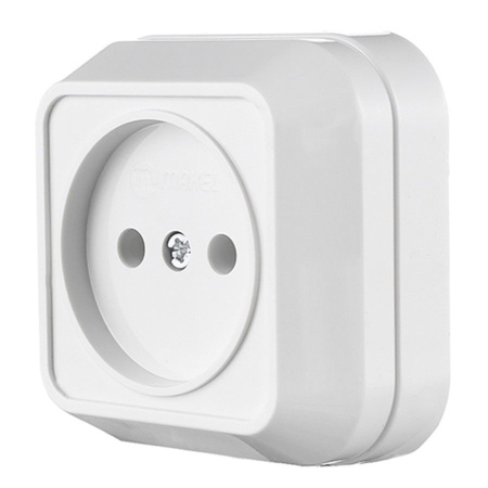 Розетка Makel SIVA USTU (45102) б/з 1-я, белая