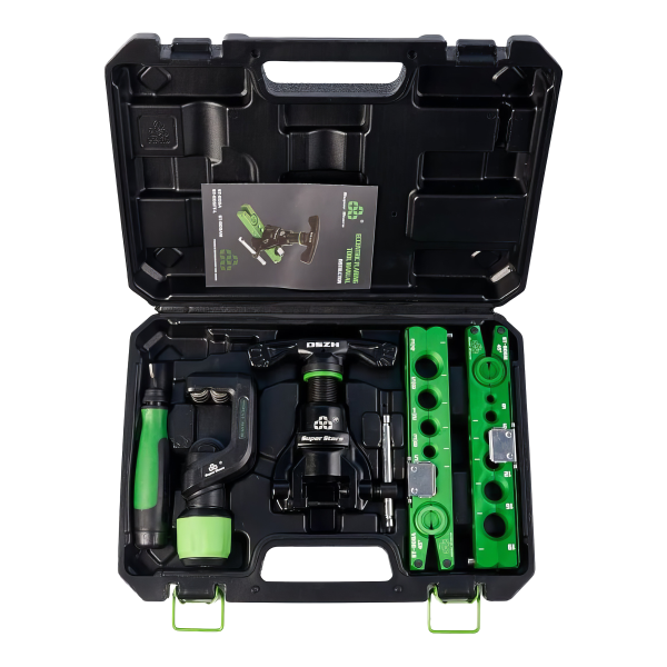 Вальцовка эксцентриковая Ballu Super Stars ST-806FT-L (1/4" - 3/4"; 6 - 19мм; облегченная, с ограничителем подачи трубы; с труборезом и риммером в кейсе)