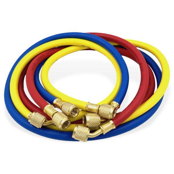 Заправочные шланги VALUE VRP-U-RYB R-410 (1.5m) набор 3шт, до 55 Bar
