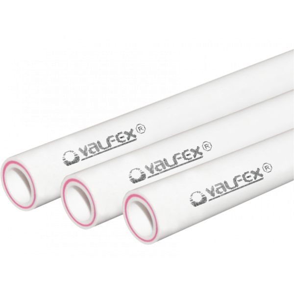 Труба арм.стекловолокном SDR 7.4 PN20 Valfex 20х2.8 мм - штанга 2 м, белая
