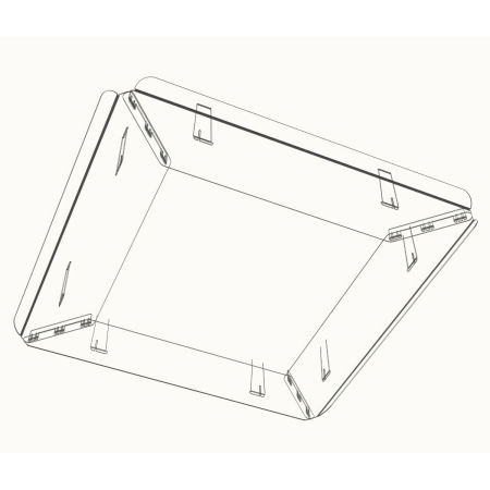 Экран-отражатель для кондиционера кассетного типа (Арт. 3-2) 600х700мм