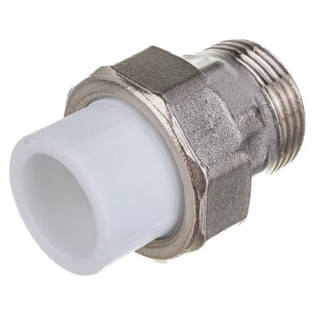 Муфта Valfex с американкой для радиатора наружная резьба 20 x 3/4" белая